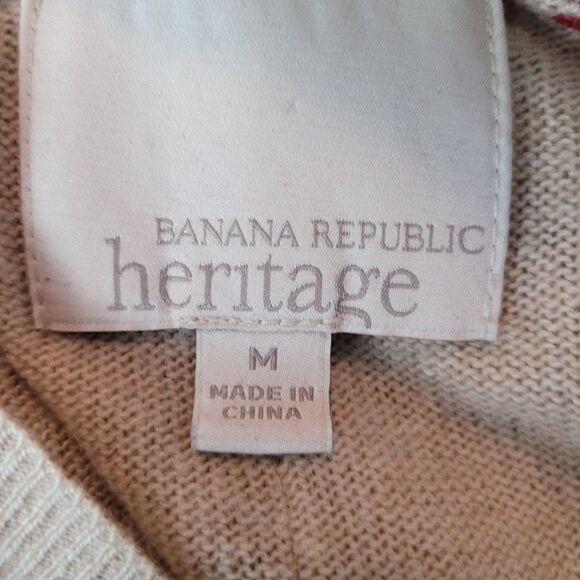 Banana Republic Heritage Wool Cashmere Mini Sweater Dress M Tan Lagenlook - Picture 12 of 12